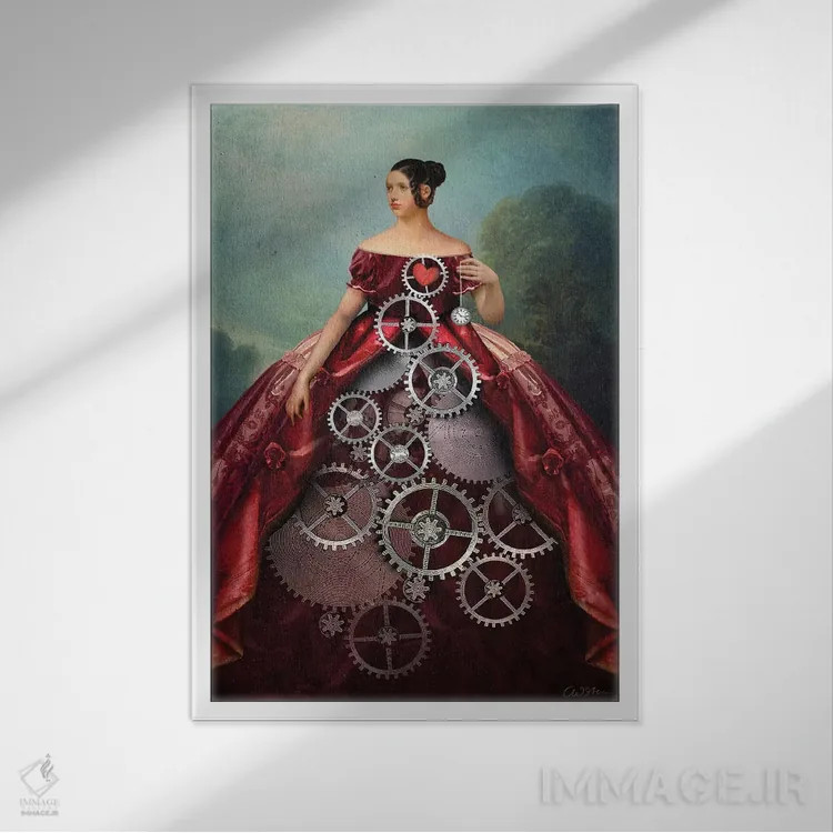 تابلو دکوراتیو چرخ شانس اثر کاترین ولز-استاین - نمای قابدار سفید