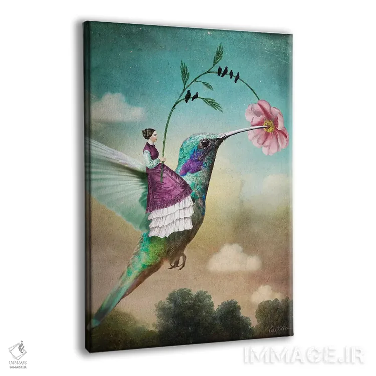 تابلو دکوراتیو از چوبدست ها اثر کاترین ولز-استاین - نمای پرسپکتیو محصول