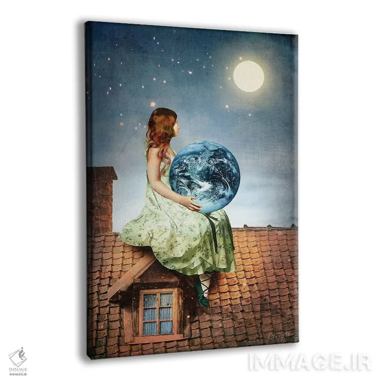 تابلو دکوراتیو از چوبدست ها II اثر کاترین ولز-استاین - نمای پرسپکتیو محصول