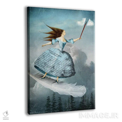 تابلو دکوراتیو شوالیه شمشیرها اثر کاترین ولز-استاین - نمای پرسپکتیو محصول