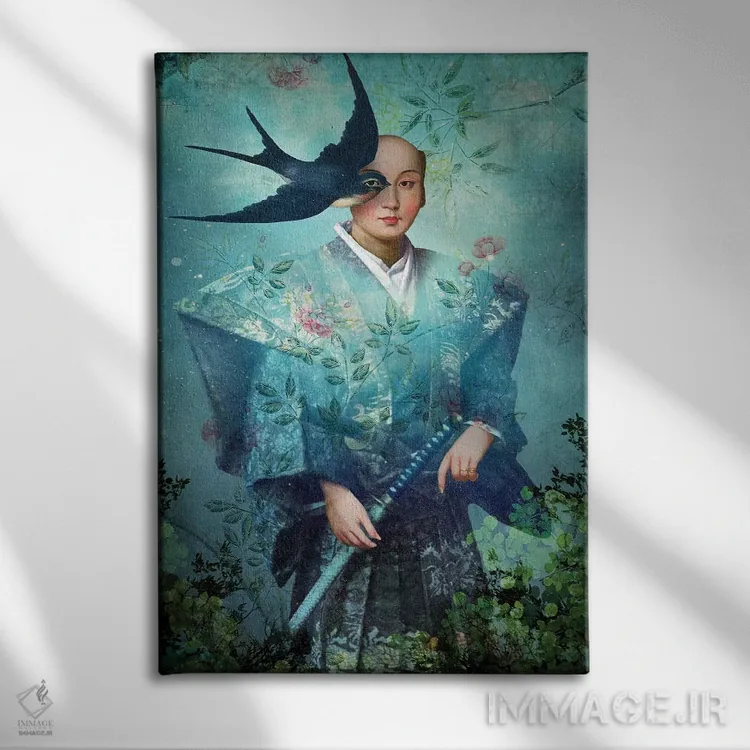 تابلو دکوراتیو پادشاه شمشیرها اثر کاترین ولز-استاین - نمای روبهرو روی دیوار