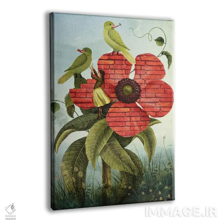 تابلو دکوراتیو سه سکه اثر کاترین ولز-استاین - نمای پرسپکتیو محصول