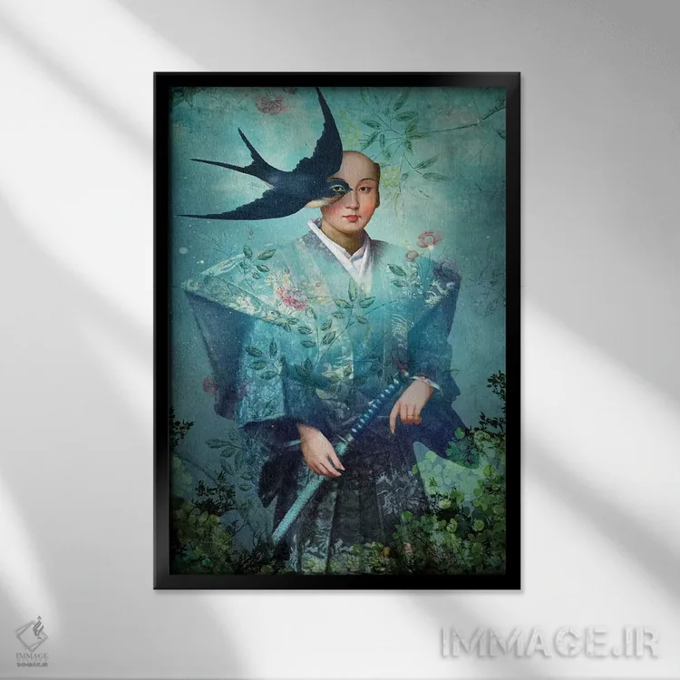 تابلو دکوراتیو پادشاه شمشیرها اثر کاترین ولز-استاین - نمای قابدار مشکی