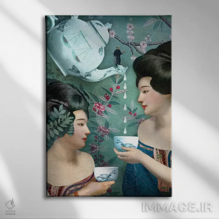 تابلو دکوراتیو شش سکه اثر کاترین ولز-استاین - نمای روبهرو روی دیوار