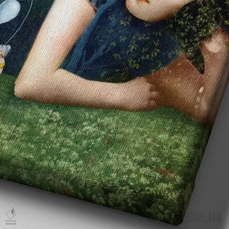 تابلو دکوراتیو شش جام اثر کاترین ولز-استاین - نمای نزدیک بافت بوم