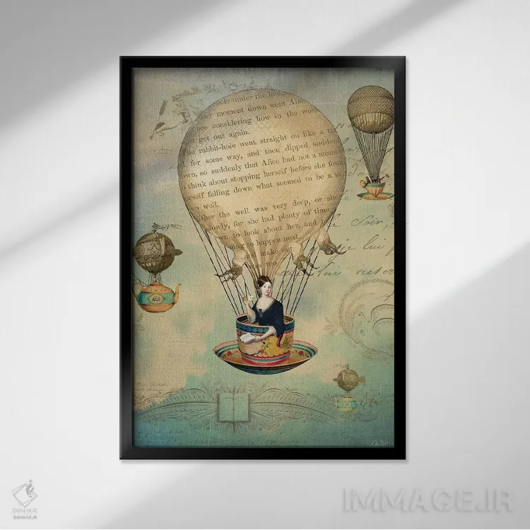 تابلو دکوراتیو شاعر اثر کاترین ولز-استاین - نمای قابدار مشکی