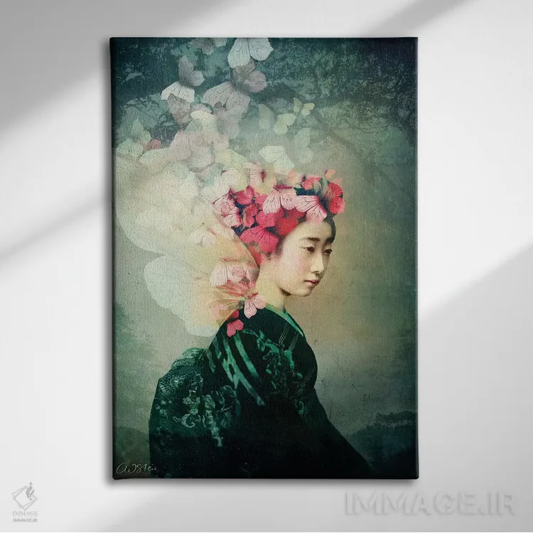 تابلو دکوراتیو پرتره ۱۲ اثر کاترین ولز-استاین - نمای روبهرو روی دیوار