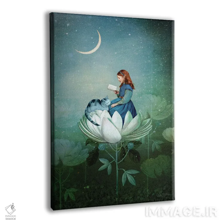 تابلو دکوراتیو داستان های آبی اثر کاترین ولز-استاین - نمای پرسپکتیو محصول