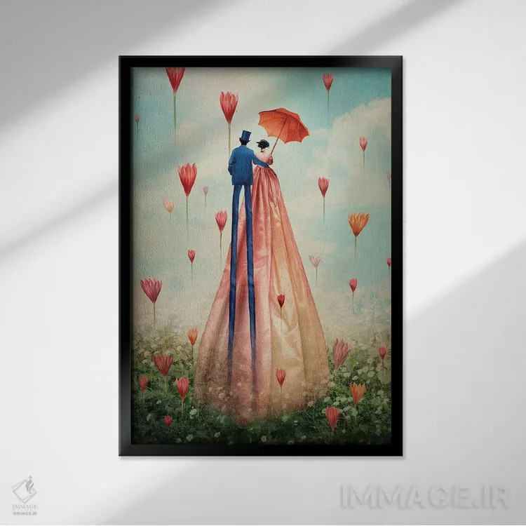 تابلو دکوراتیو صبح بخیر اثر کاترین ولز-استاین - نمای قابدار مشکی