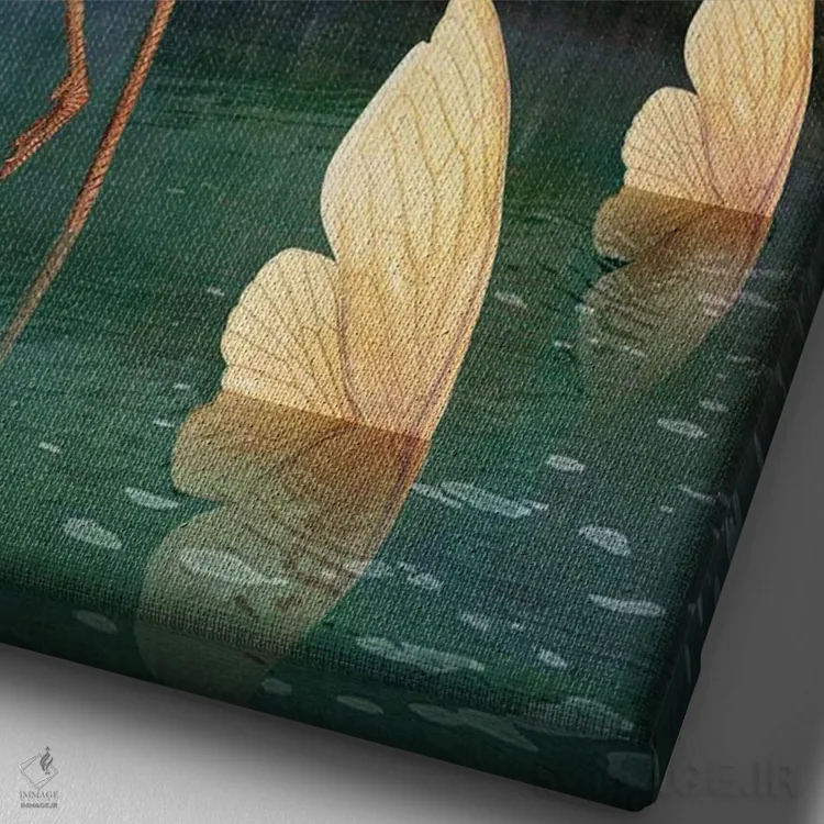 تابلو دکوراتیو عبور اثر کاترین ولز-استاین - نمای نزدیک بافت بوم