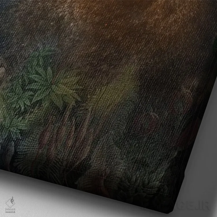 تابلو دکوراتیو جنگل افسانه ای اثر کاترین ولز-استاین - نمای نزدیک بافت بوم