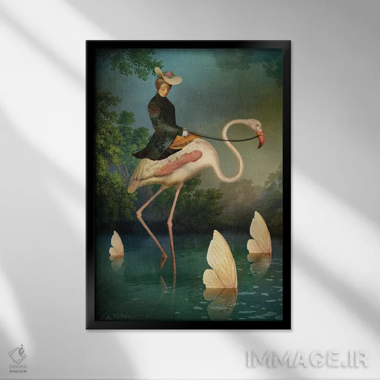 تابلو دکوراتیو عبور اثر کاترین ولز-استاین - نمای قابدار مشکی