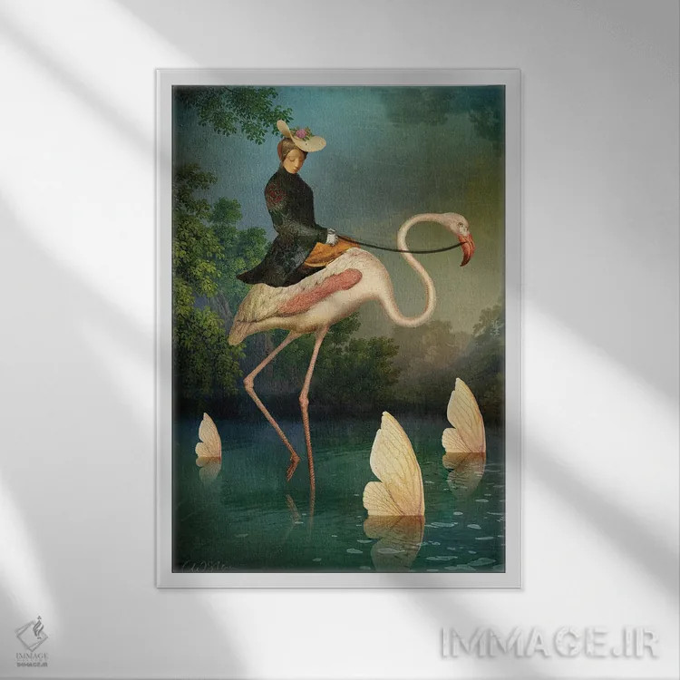 تابلو دکوراتیو عبور اثر کاترین ولز-استاین - نمای قابدار سفید