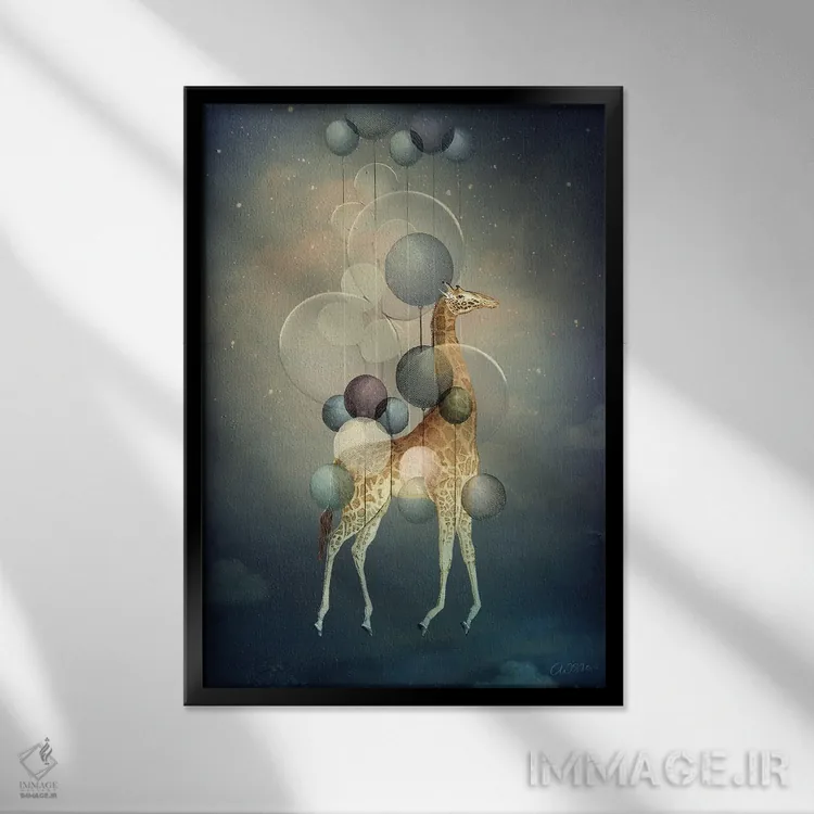 تابلو دکوراتیو پرواز بلند اثر کاترین ولز-استاین - نمای قابدار مشکی