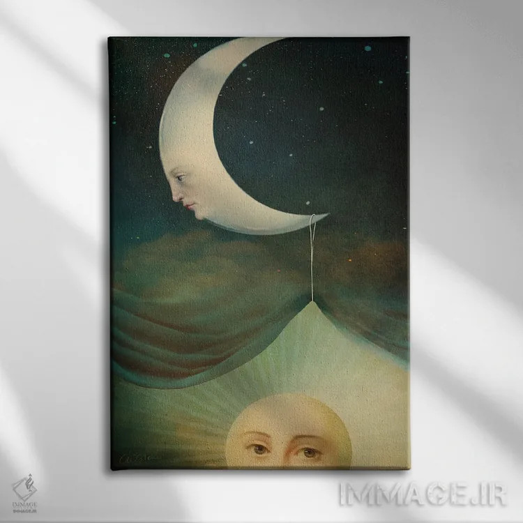 تابلو دکوراتیو بیدار شو و بدرخش اثر کاترین ولز-استاین - نمای روبهرو روی دیوار