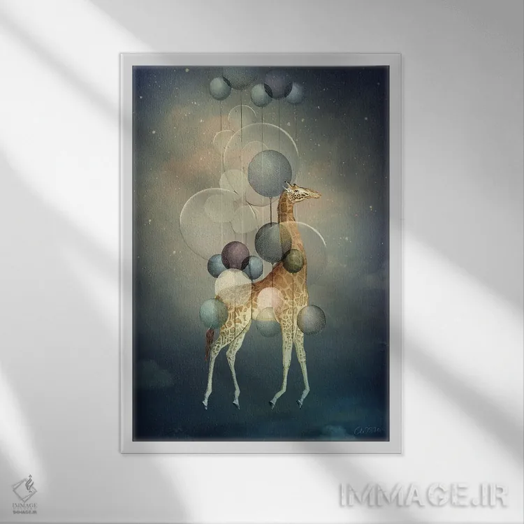 تابلو دکوراتیو پرواز بلند اثر کاترین ولز-استاین - نمای قابدار سفید