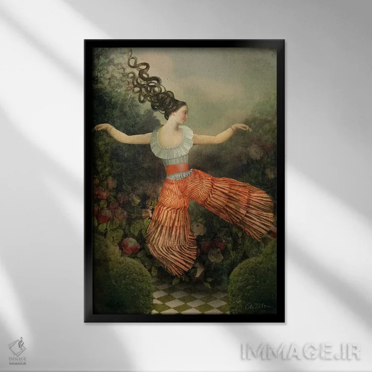 تابلو دکوراتیو جنگجو اثر کاترین ولز-استاین - نمای قابدار مشکی