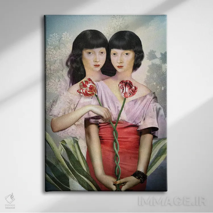 تابلو دکوراتیو دو جام اثر کاترین ولز-استاین - نمای روبهرو روی دیوار