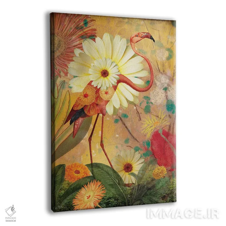 تابلو دکوراتیو فلامینگو اثر کاترین ولز-استاین - نمای پرسپکتیو محصول