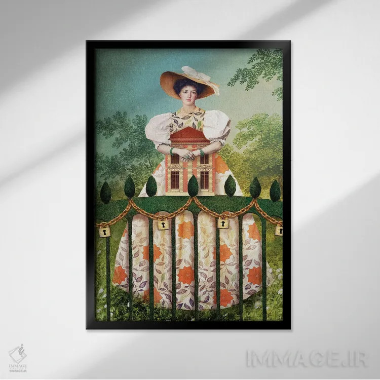 تابلو دکوراتیو چهار سکه اثر کاترین ولز-استاین - نمای قابدار مشکی