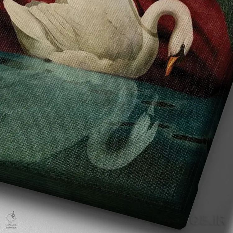 تابلو دکوراتیو سایه های مهتاب اثر کاترین ولز-استاین - نمای نزدیک بافت بوم