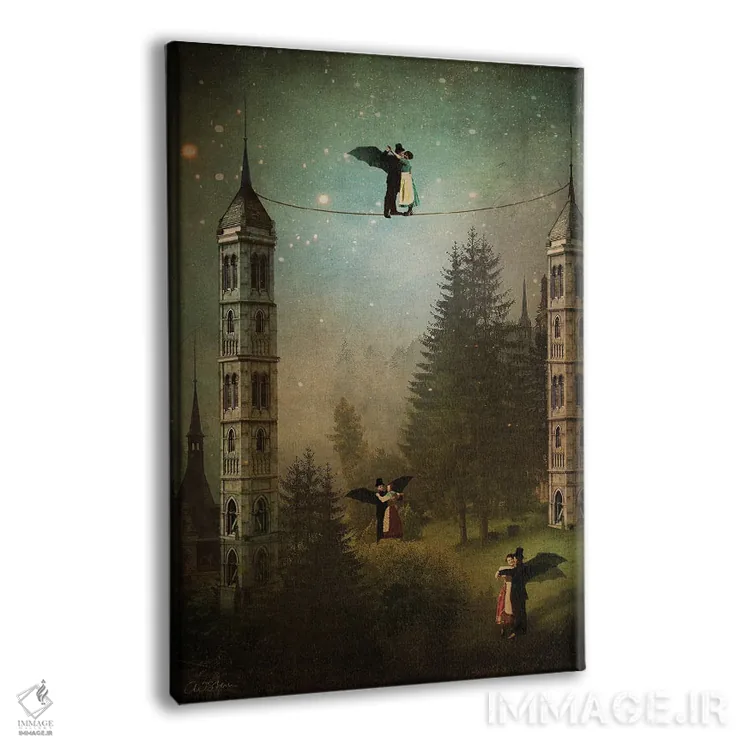 تابلو دکوراتیو رقص خون آشام ها اثر کاترین ولز-استاین - نمای پرسپکتیو محصول