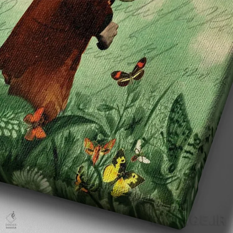 تابلو دکوراتیو ذهنت را آزاد کن اثر کاترین ولز-استاین - نمای نزدیک بافت بوم