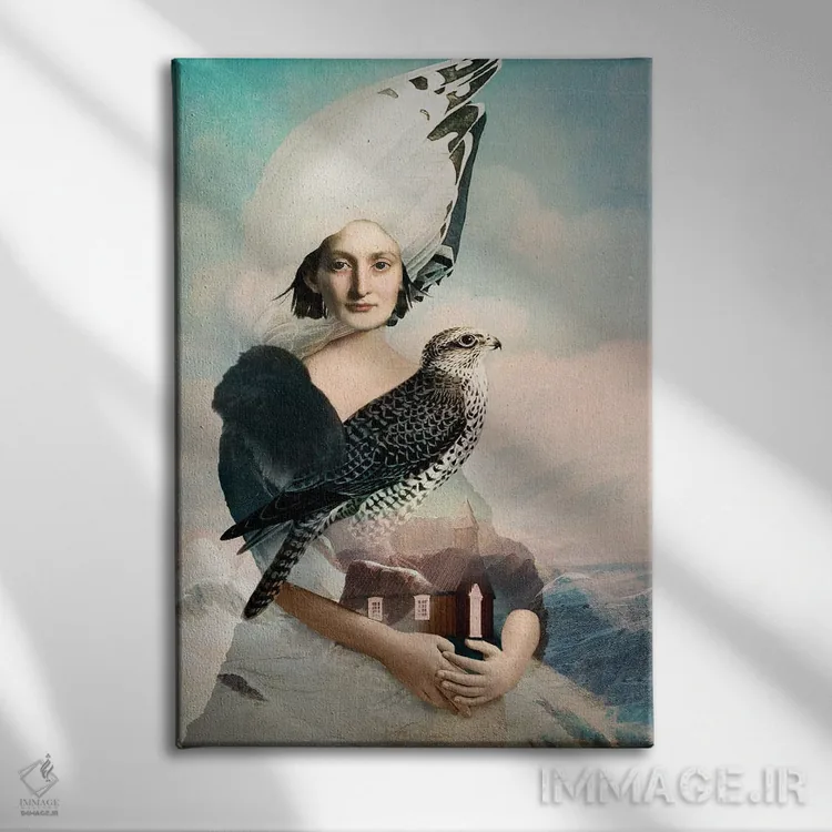 تابلو دکوراتیو جزیره اثر کاترین ولز-استاین - نمای روبهرو روی دیوار