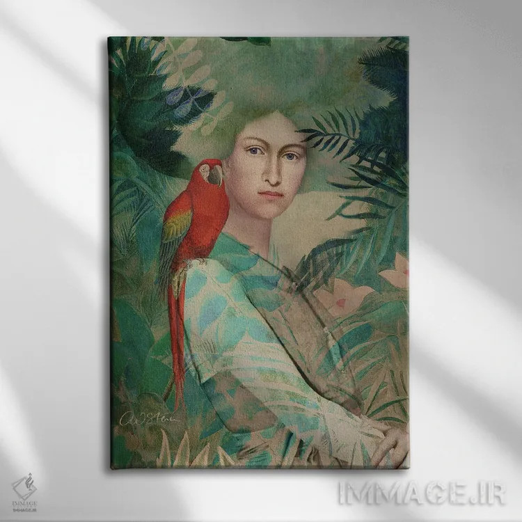 تابلو دکوراتیو پرتره XX اثر کاترین ولز-استاین - نمای روبهرو روی دیوار