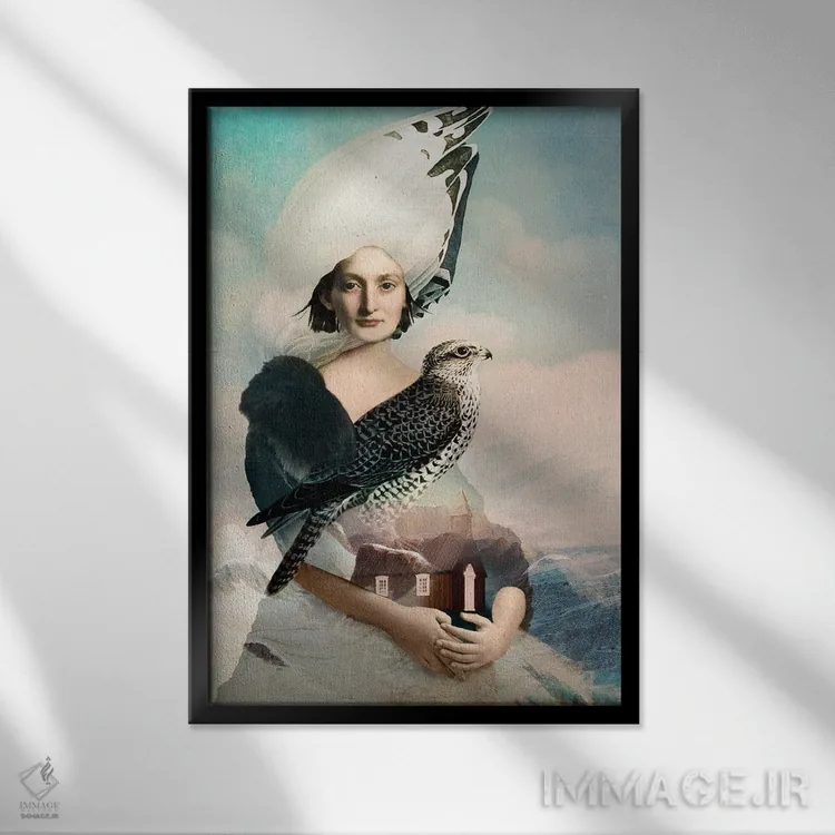 تابلو دکوراتیو جزیره اثر کاترین ولز-استاین - نمای قابدار مشکی