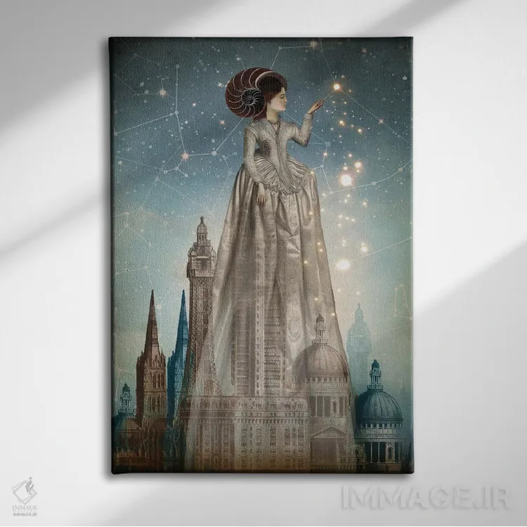 تابلو دکوراتیو ابراکادابرا اثر کاترین ولز-استاین - نمای روبهرو روی دیوار