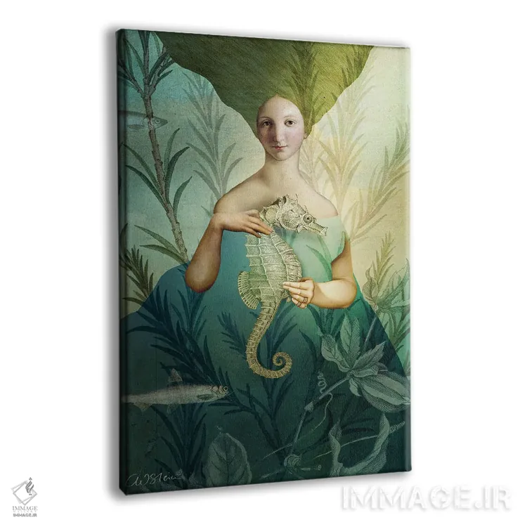 تابلو دکوراتیو پری دریایی اثر کاترین ولز-استاین - نمای پرسپکتیو محصول