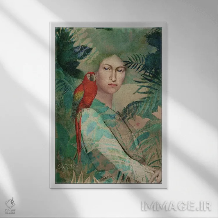 تابلو دکوراتیو پرتره XX اثر کاترین ولز-استاین - نمای قابدار سفید