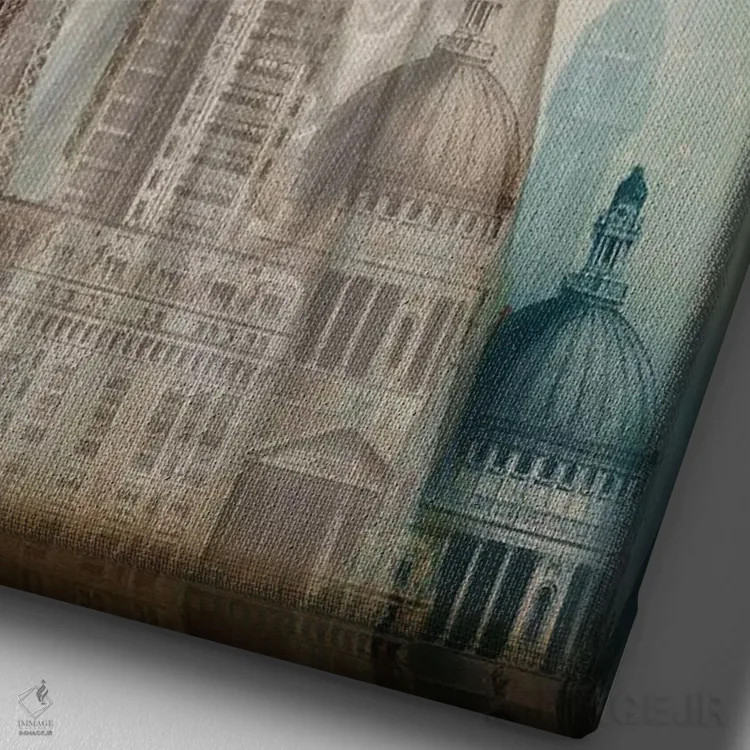 تابلو دکوراتیو ابراکادابرا اثر کاترین ولز-استاین - نمای نزدیک بافت بوم