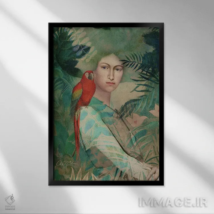 تابلو دکوراتیو پرتره XX اثر کاترین ولز-استاین - نمای قابدار مشکی