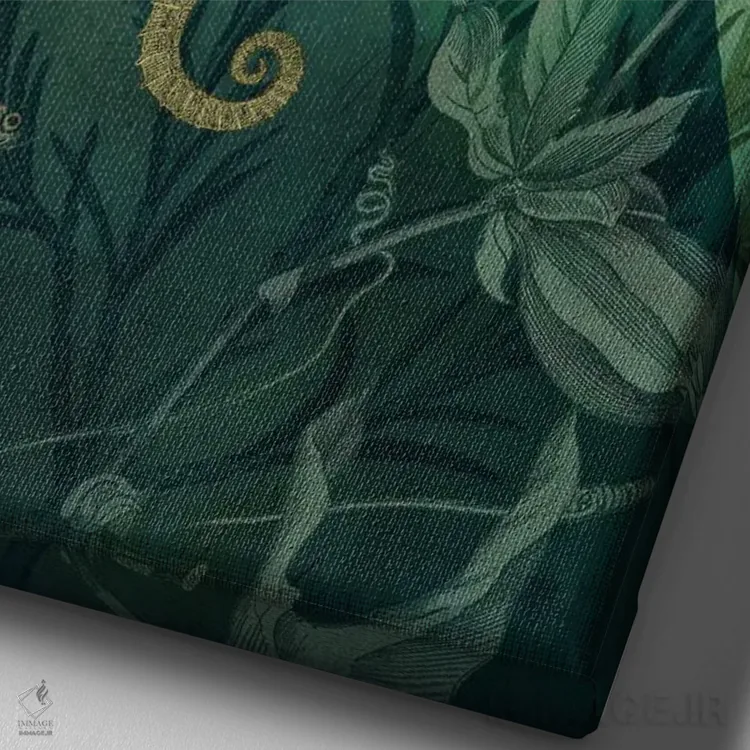 تابلو دکوراتیو پری دریایی اثر کاترین ولز-استاین - نمای نزدیک بافت بوم