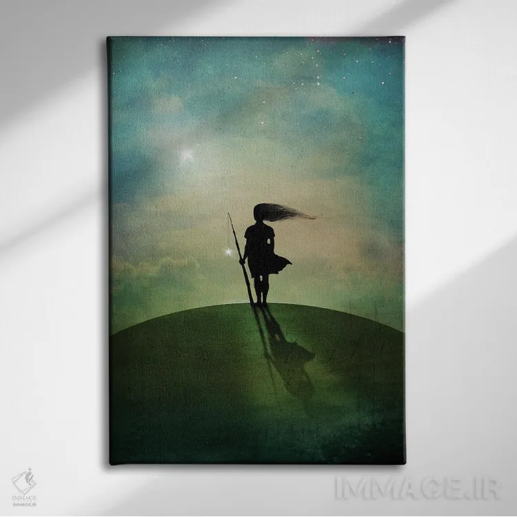 تابلو دکوراتیو ستاره صبحگاهی اثر کاترین ولز-استاین - نمای روبهرو روی دیوار