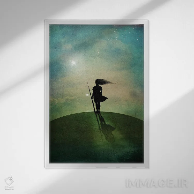 تابلو دکوراتیو ستاره صبحگاهی اثر کاترین ولز-استاین - نمای قابدار سفید