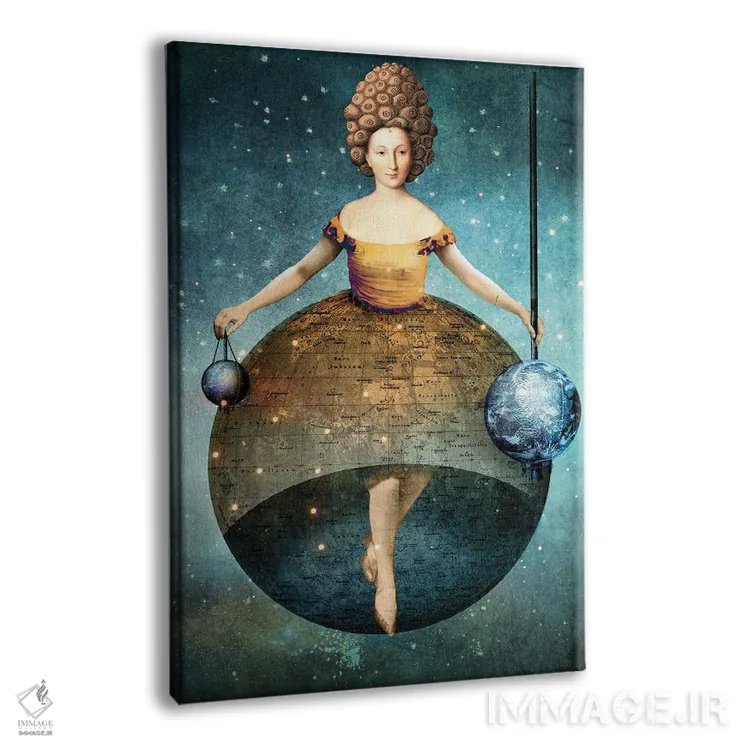 تابلو دکوراتیو جهان اثر کاترین ولز-استاین - نمای پرسپکتیو محصول