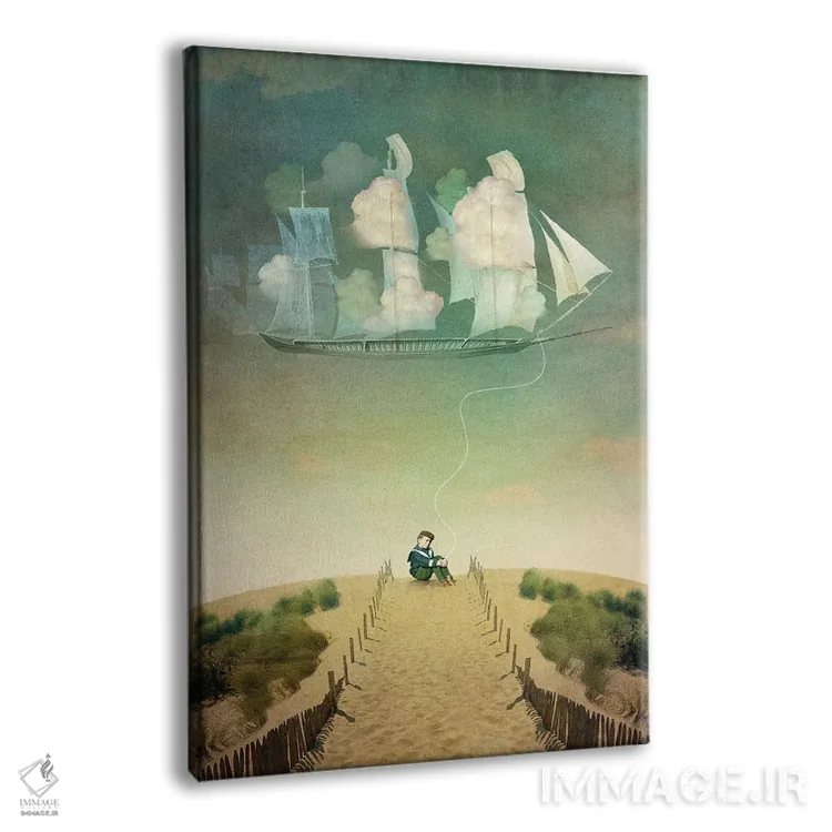 تابلو دکوراتیو کشتی هوایی اثر کاترین ولز-استاین - نمای پرسپکتیو محصول