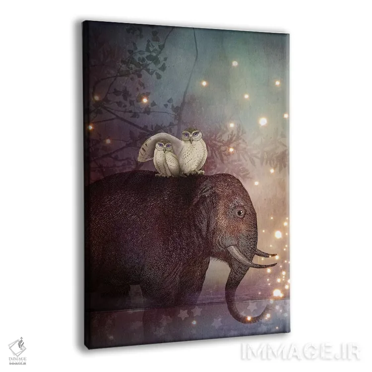 تابلو دکوراتیو سفر در دل شب اثر کاترین ولز-استاین - نمای پرسپکتیو محصول