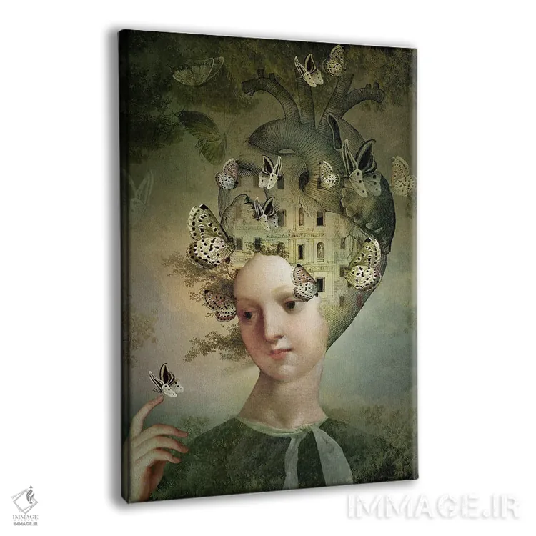 تابلو دکوراتیو افکار صمیمانه اثر کاترین ولز-استاین - نمای پرسپکتیو محصول