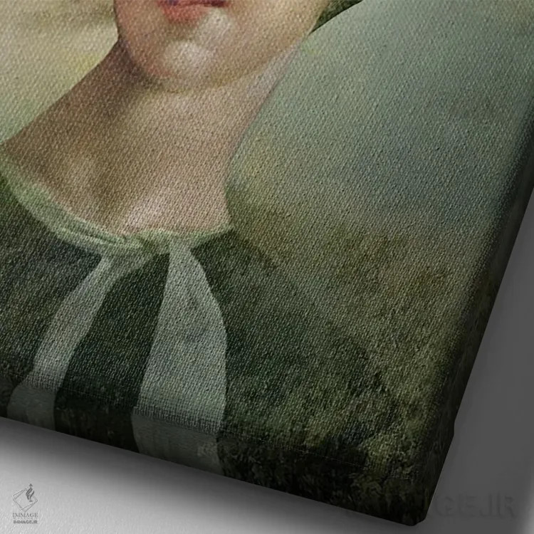 تابلو دکوراتیو افکار صمیمانه اثر کاترین ولز-استاین - نمای نزدیک بافت بوم