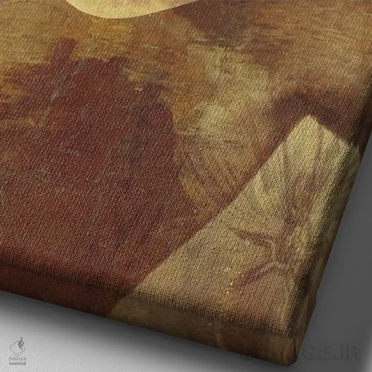 تابلو دکوراتیو رنگ های پاییزی اثر کاترین ولز-استاین - نمای نزدیک بافت بوم