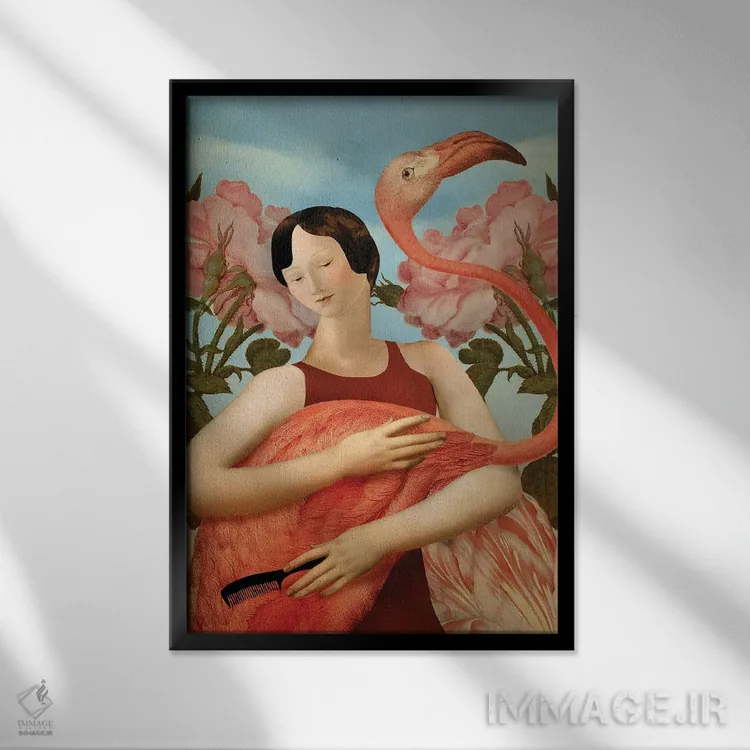 تابلو دکوراتیو آراستن اثر کاترین ولز-استاین - نمای قابدار مشکی