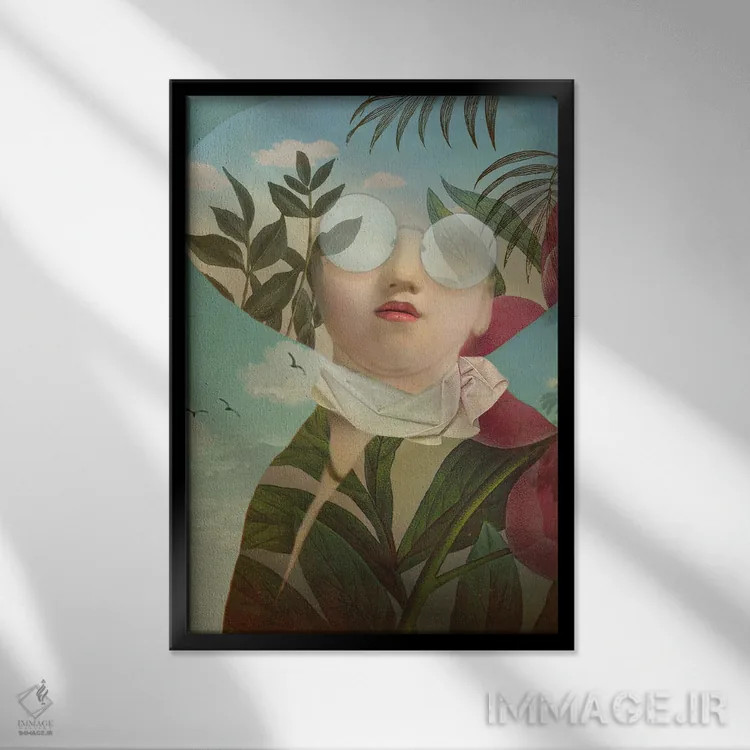 تابلو دکوراتیو نسیم تابستانی اثر کاترین ولز-استاین - نمای قابدار مشکی