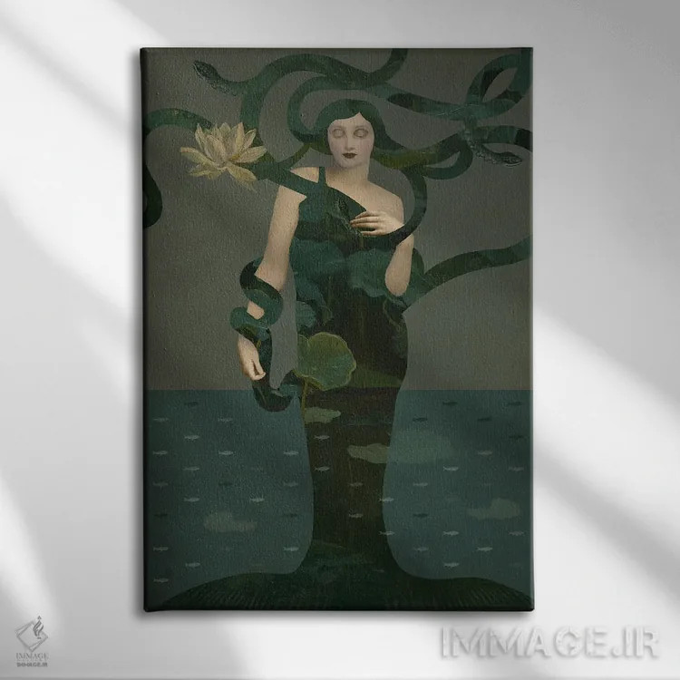 تابلو دکوراتیو مدوسا اثر کاترین ولز-استاین - نمای روبهرو روی دیوار