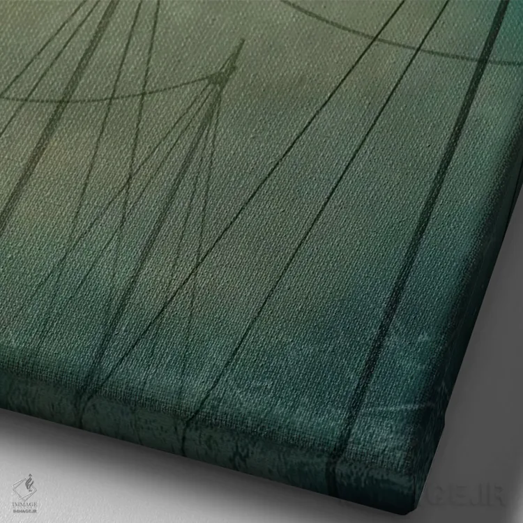 تابلو دکوراتیو رقص مهتاب اثر کاترین ولز-استاین - نمای نزدیک بافت بوم