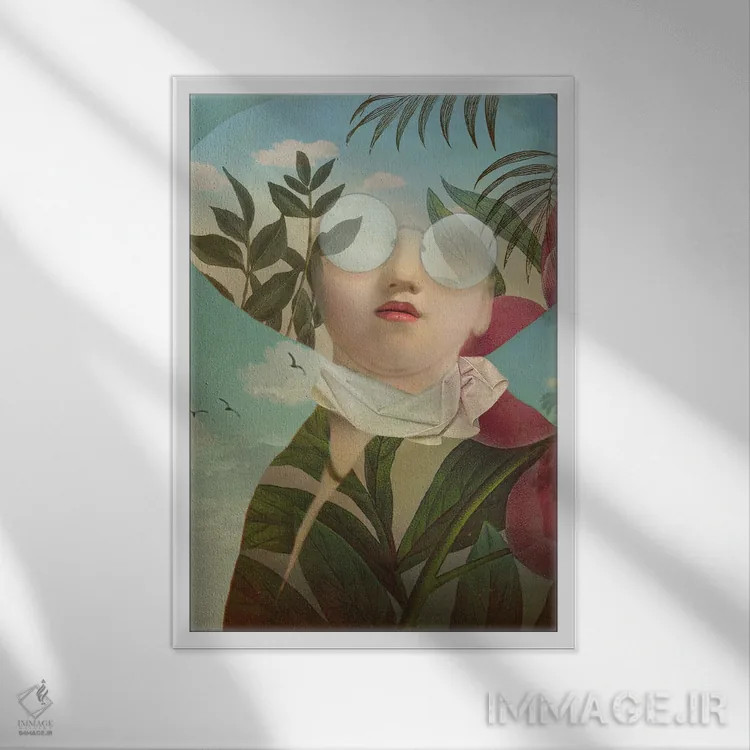 تابلو دکوراتیو نسیم تابستانی اثر کاترین ولز-استاین - نمای قابدار سفید