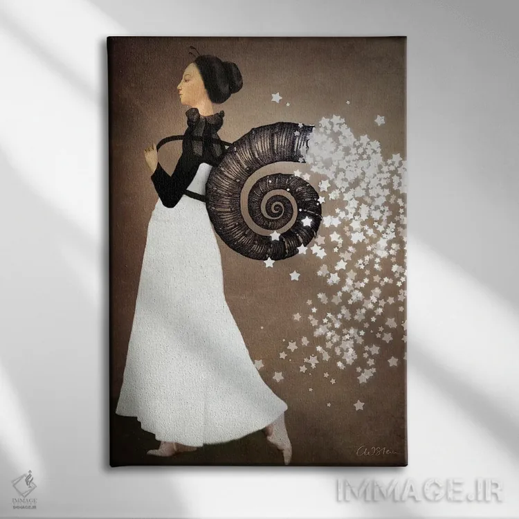 تابلو دکوراتیو پری ستاره ای اثر کاترین ولز-استاین - نمای روبهرو روی دیوار